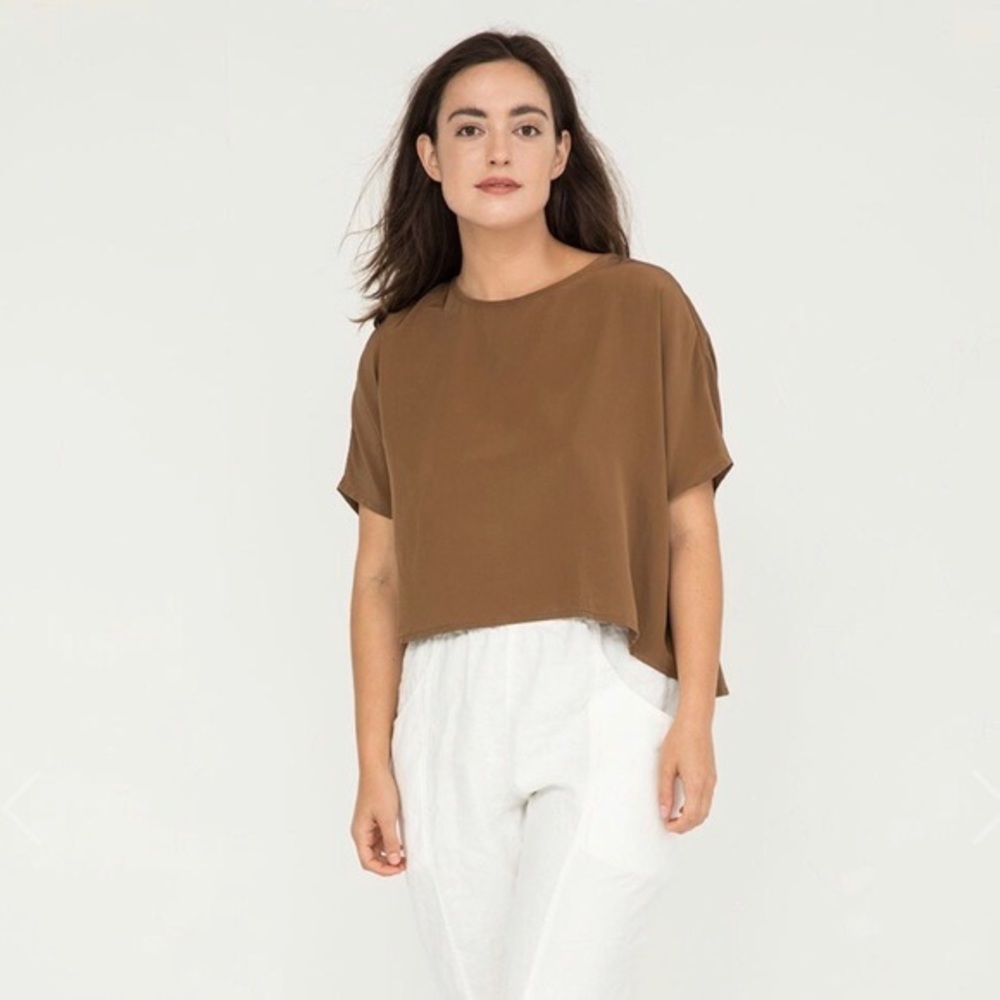 Elizabeth Suzann Linn Tee, Moss silk crepe